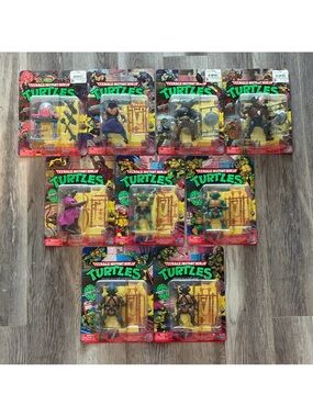 Brand New 9 Teenage Mutant Ninja Turtles Playmates 2022 TMNT Toy Figures